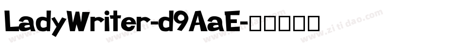 LadyWriter-d9AaE字体转换