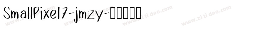SmallPixel7-jmzy字体转换