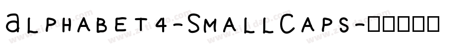 Alphabet4-SmallCaps字体转换