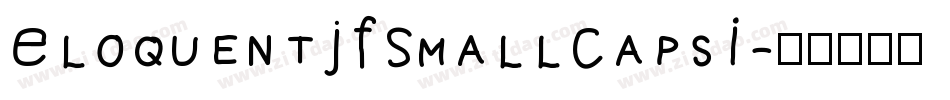 EloquentJFSmallCapsI字体转换