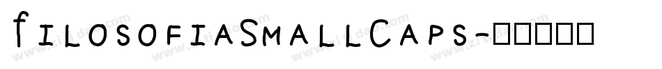 FilosofiaSmallCaps字体转换