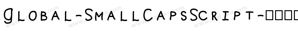 Global-SmallCapsScript字体转换