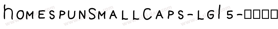 HomespunSmallCaps-lgL5字体转换