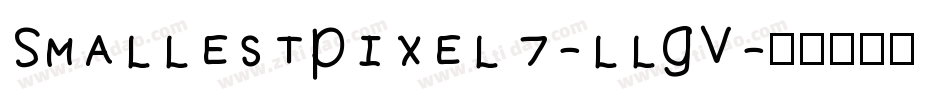SmallestPixel7-llGV字体转换