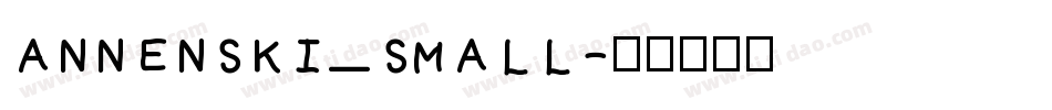 annenski_small字体转换