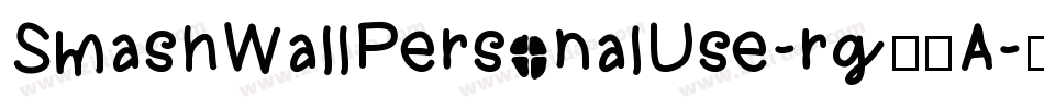 SmashWallPersonalUse-rg30A字体转换