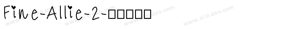 Fine-Allie-2字体转换
