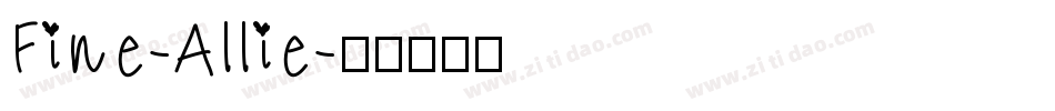 Fine-Allie字体转换