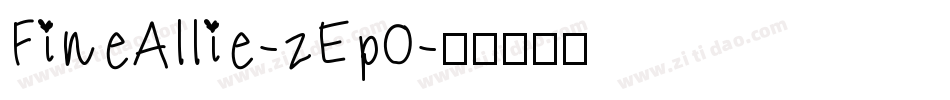 FineAllie-zEp0字体转换