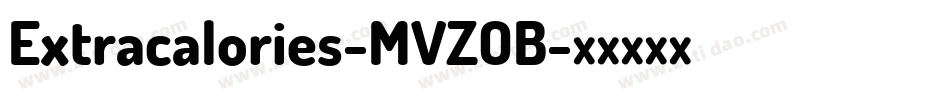 Extracalories-MVZOB字体转换