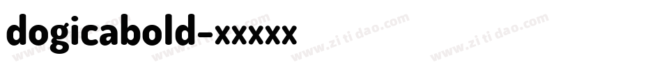 dogicabold字体转换