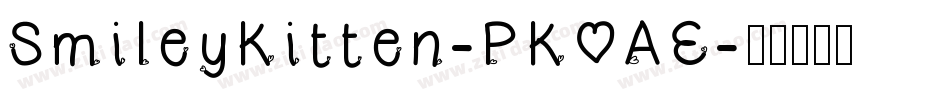 SmileyKitten-PKOAE字体转换