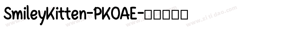 SmileyKitten-PKOAE字体转换