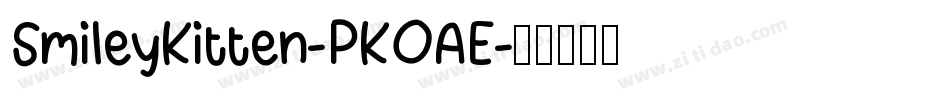 SmileyKitten-PKOAE字体转换