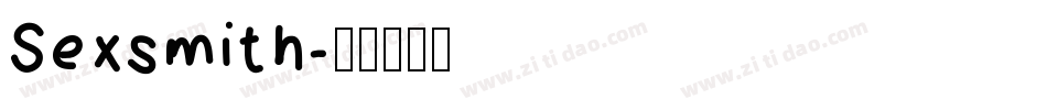 Sexsmith字体转换