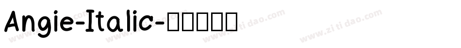 Angie-Italic字体转换