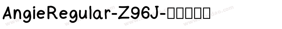 AngieRegular-Z96J字体转换