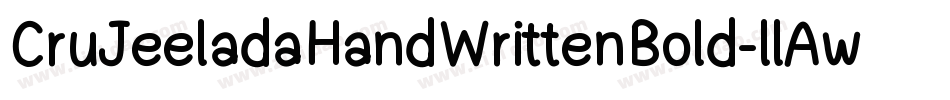 CruJeeladaHandWrittenBold-llAw字体转换