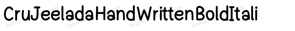 CruJeeladaHandWrittenBoldItalic-n1VO字体转换