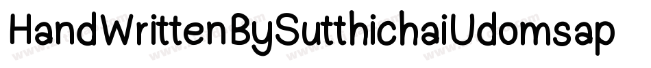 HandWrittenBySutthichaiUdomsap-2rpX字体转换