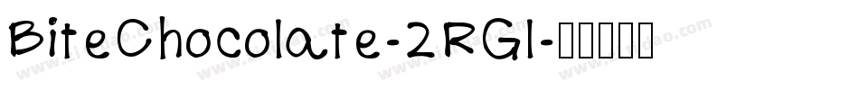 BiteChocolate-2RGl字体转换