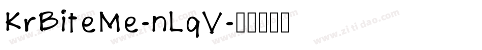 KrBiteMe-nLqV字体转换
