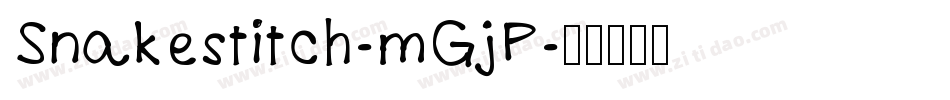 Snakestitch-mGjP字体转换