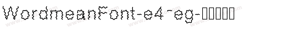 WordmeanFont-e4eg字体转换