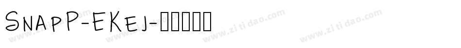 SnapP-EKej字体转换