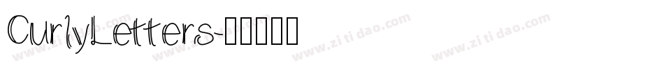 CurlyLetters字体转换
