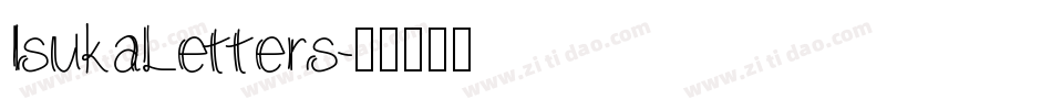IsukaLetters字体转换