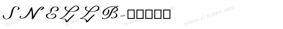 SNELLB字体转换