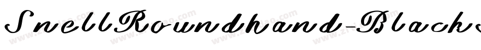 SnellRoundhand-BlackScript字体转换