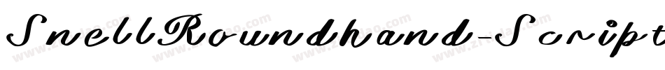SnellRoundhand-Script字体转换