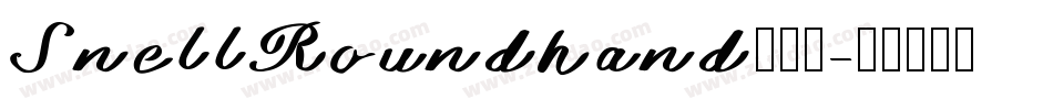 SnellRoundhand手机版字体转换