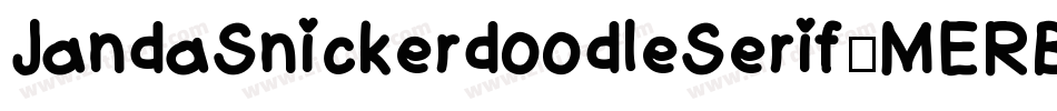 JandaSnickerdoodleSerif-MERB字体转换