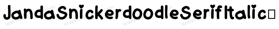 JandaSnickerdoodleSerifItalic-2BR3字体转换