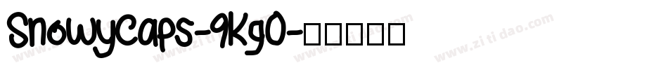 SnowyCaps-9Kg0字体转换
