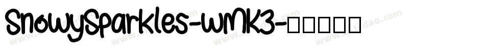 SnowySparkles-wMK3字体转换