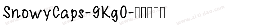 SnowyCaps-9Kg0字体转换
