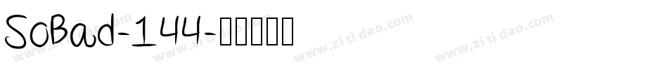 SoBad-144字体转换