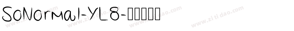 SoNormal-YL8字体转换