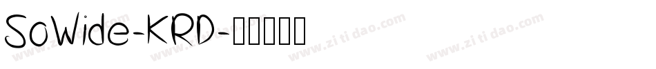 SoWide-KRD字体转换