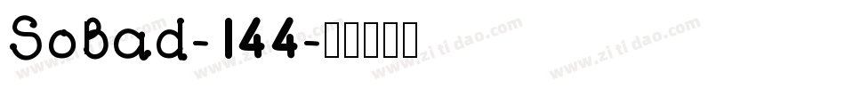 SoBad-144字体转换