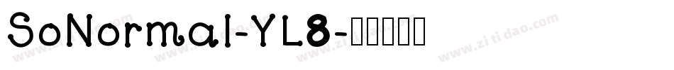 SoNormal-YL8字体转换