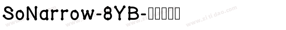 SoNarrow-8YB字体转换