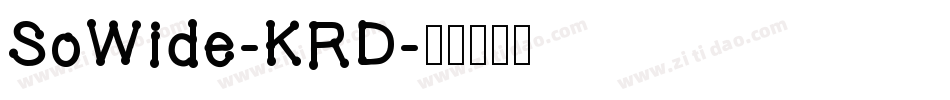 SoWide-KRD字体转换