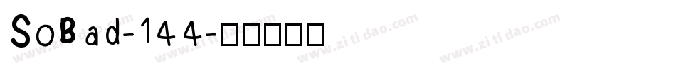 SoBad-144字体转换