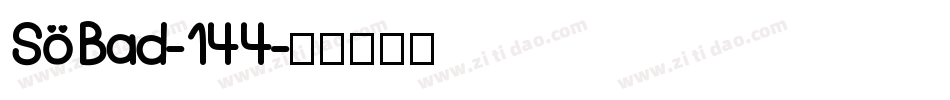 SoBad-144字体转换