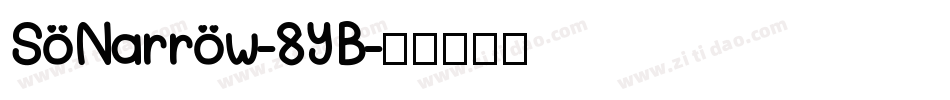 SoNarrow-8YB字体转换